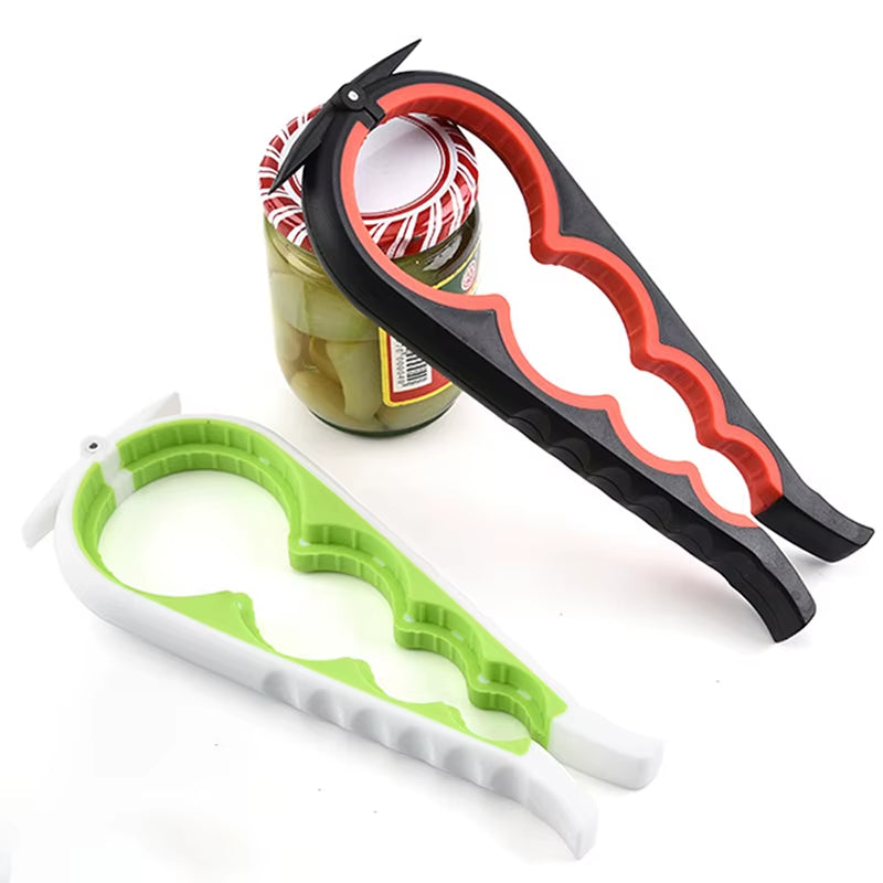 Can Opener Multi Functional Four in One Beverage Bottle Cap Twister Position anti Slip High Durability Easy Twisting Action