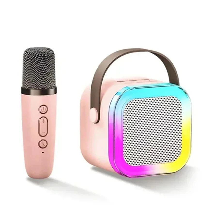 Karaoke Caixa De Som Bluetooth Speaker with Microphone Machine Portable Mini Lamp Sound Box Music Wireless Small Bocina Coluna