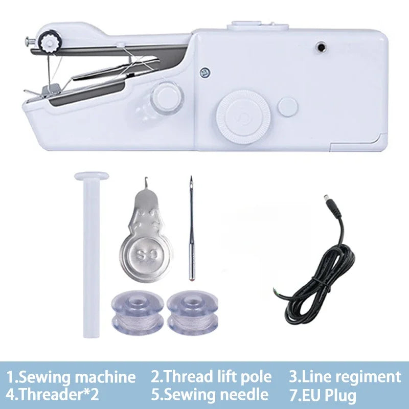 Portable Manual Sewing Machine Crafts Domestic Sewing Machine Presser Foot Rope-Free Apparel Arts Diy Build Quick Handheld Home