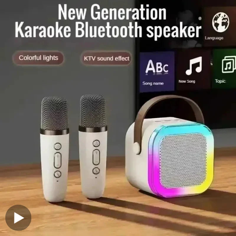Karaoke Caixa De Som Bluetooth Speaker with Microphone Machine Portable Mini Lamp Sound Box Music Wireless Small Bocina Coluna
