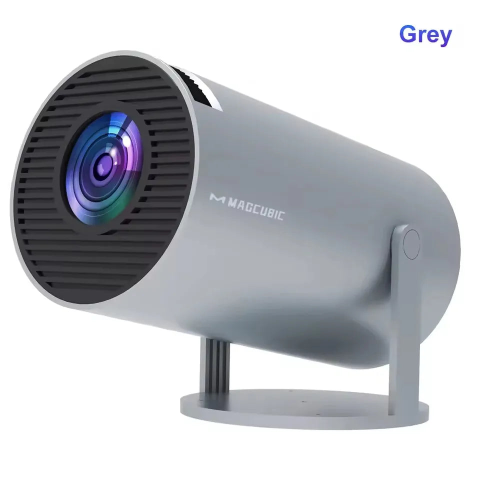 4K Android 11 Portable Projector 8000 Lumens Wifi 6 BT5.4 Outdoor Theater 5W Hifi Speaker 720P HD Supported HY300 Pro+