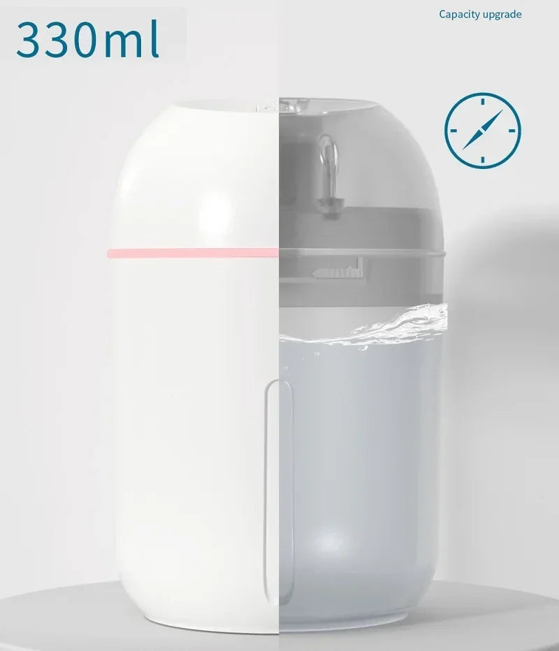 330ML Humidifier USB Mute Aromatherapy Humidifiers Diffusers for Home Ultrasonic Aroma Diffuser USB Essential Oil Atomizer Air